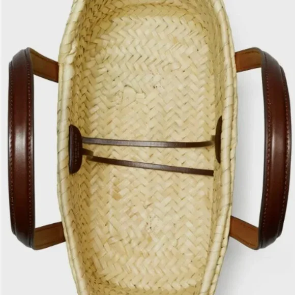 Tory Burch Ella Raffia Straw Basket Tote MSRP$395 Holiday Vacation Sensation ! - Picture 7 of 12